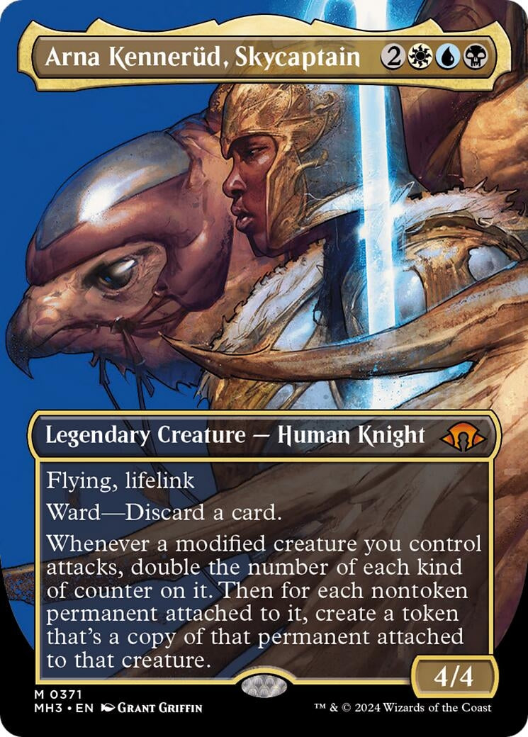 Image for Arna Kennerud, Skycaptain (Borderless) (371) [Modern Horizons 3] - Magic: The Gathering