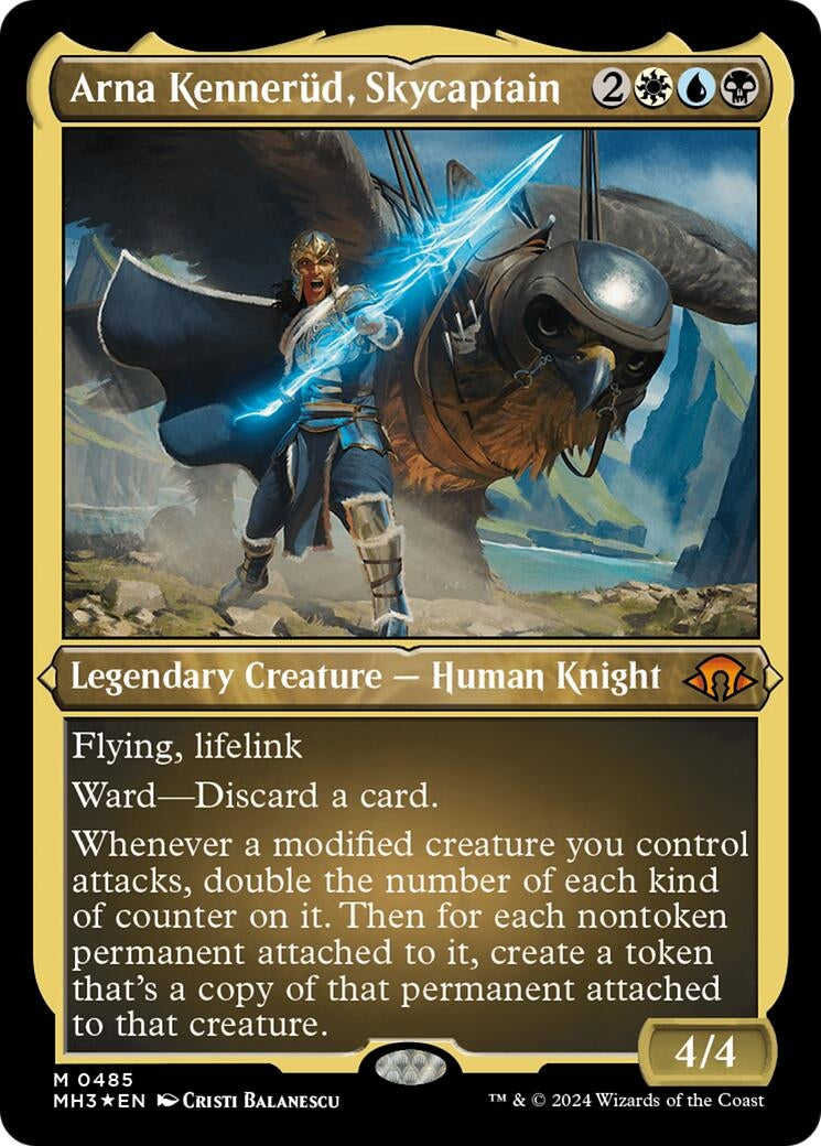 Image for Arna Kennerud, Skycaptain (Foil Etched) (485) [Modern Horizons 3] - Magic: The Gathering