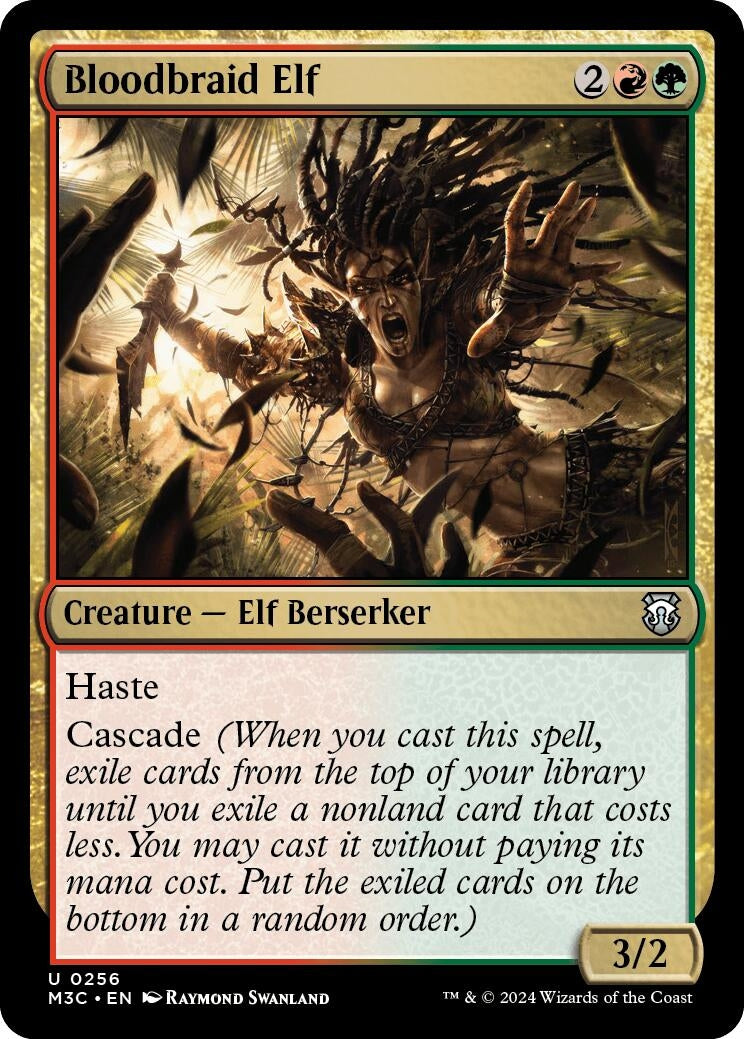 Image for Bloodbraid Elf (Ripple Foil) (256) [Modern Horizons 3] - Magic: The Gathering
