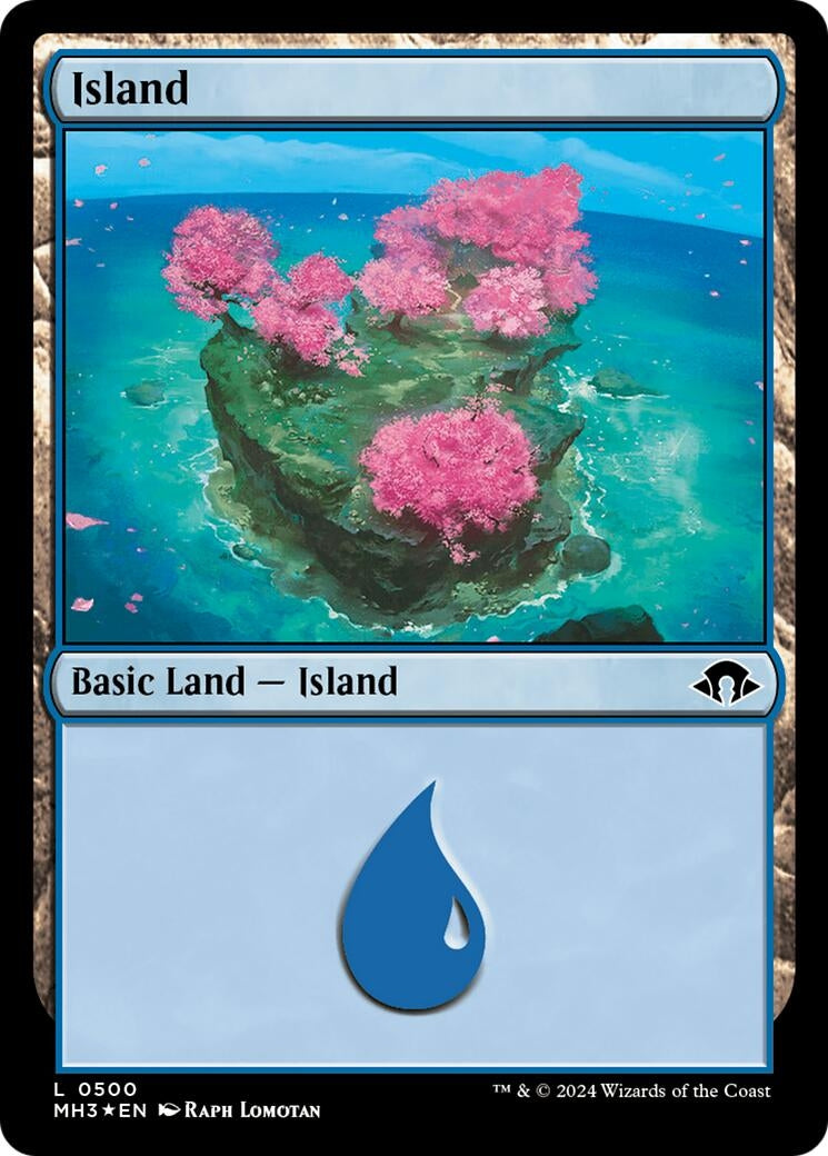 Image for Island (0500) (Ripple Foil) (500) [Modern Horizons 3] - Magic: The Gathering
