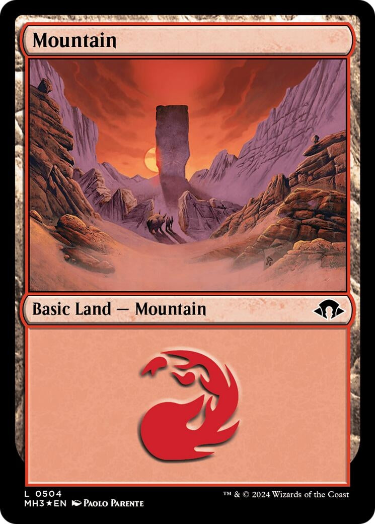 Image for Mountain (0504) (Ripple Foil) (504) [Modern Horizons 3] - Magic: The Gathering