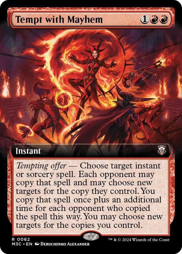 Image for Tempt with Mayhem (Extended Art) (Ripple Foil) (62) [Modern Horizons 3] - Magic: The Gathering