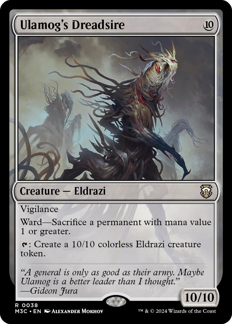 Image for Ulamog's Dreadsire (Ripple Foil) (38) [Modern Horizons 3] - Magic: The Gathering