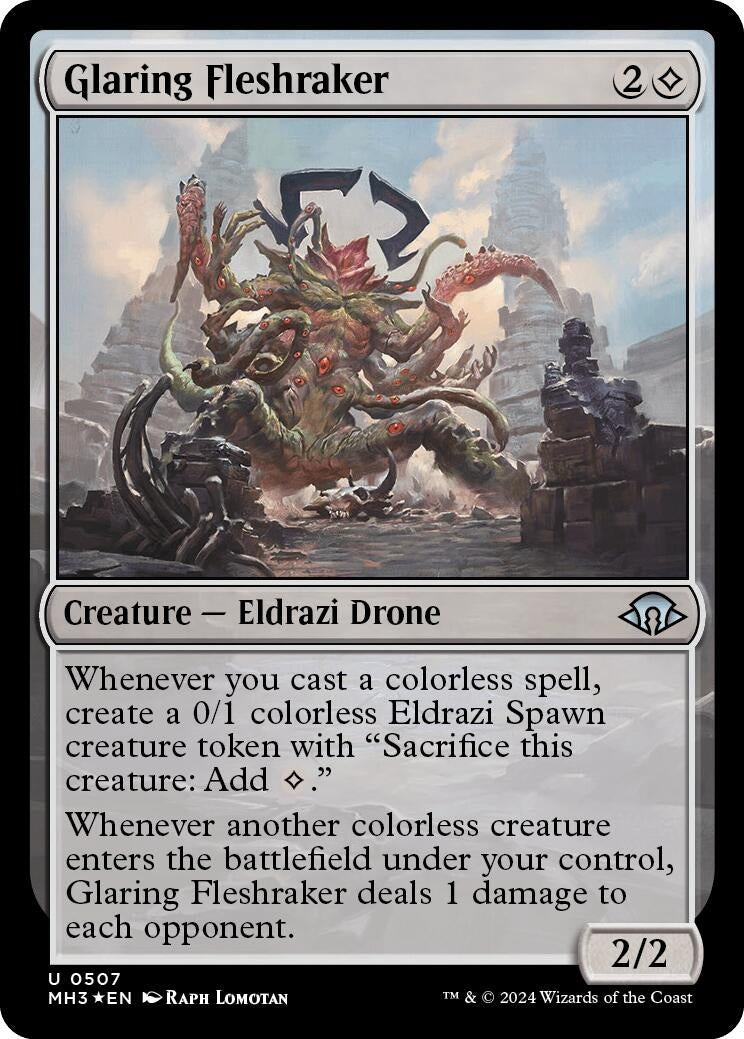 Image for Glaring Fleshraker (Ripple Foil) (507) [Modern Horizons 3] - Magic: The Gathering
