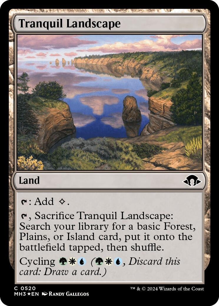 Image for Tranquil Landscape (Ripple Foil) (520) [Modern Horizons 3] - Magic: The Gathering