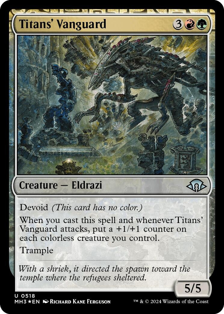 Image for Titans' Vanguard (Ripple Foil) (518) [Modern Horizons 3] - Magic: The Gathering