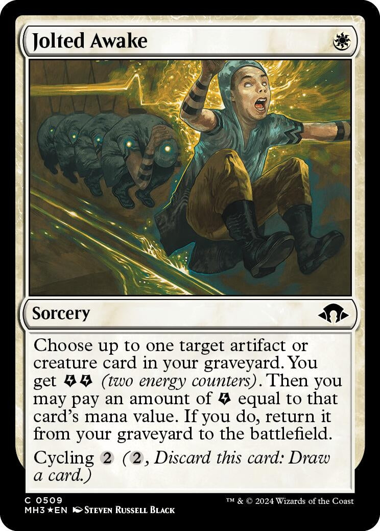 Image for Jolted Awake (Ripple Foil) (509) [Modern Horizons 3] - Magic: The Gathering