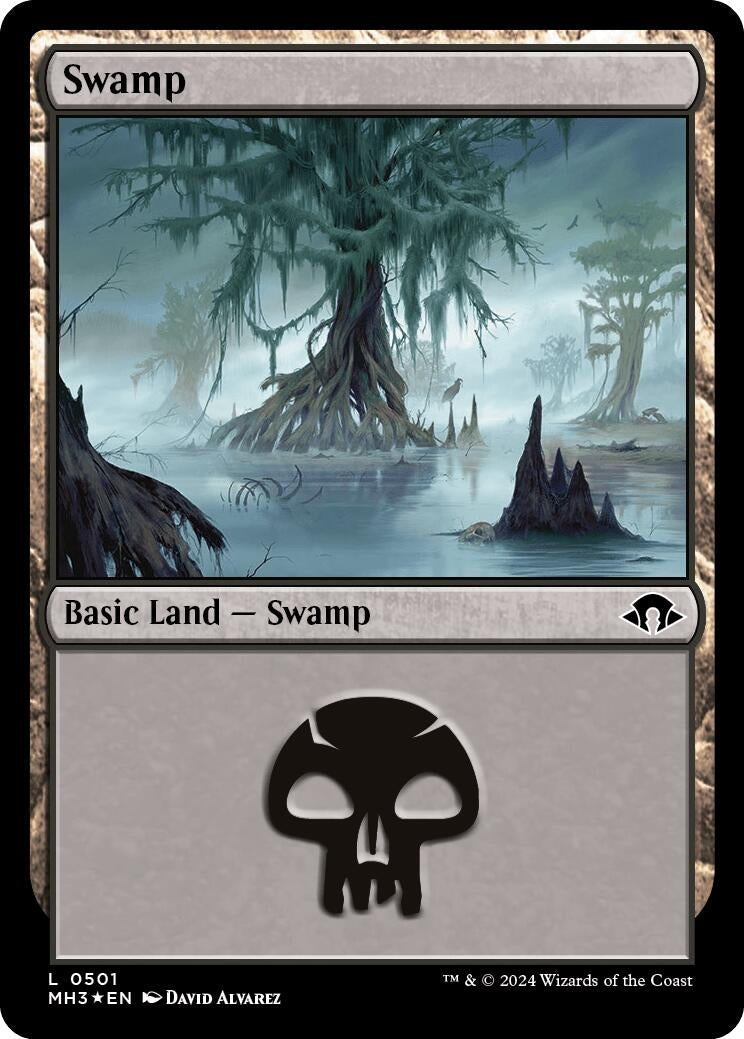Image for Swamp (0501) (Ripple Foil) (501) [Modern Horizons 3] - Magic: The Gathering