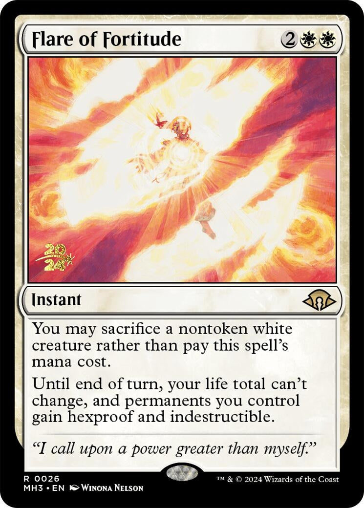 Image for Flare of Fortitude (26) [Prerelease Cards] - Magic: The Gathering