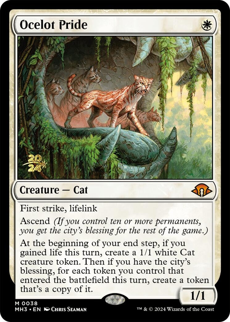 Image for Ocelot Pride (38) [Prerelease Cards] - Magic: The Gathering