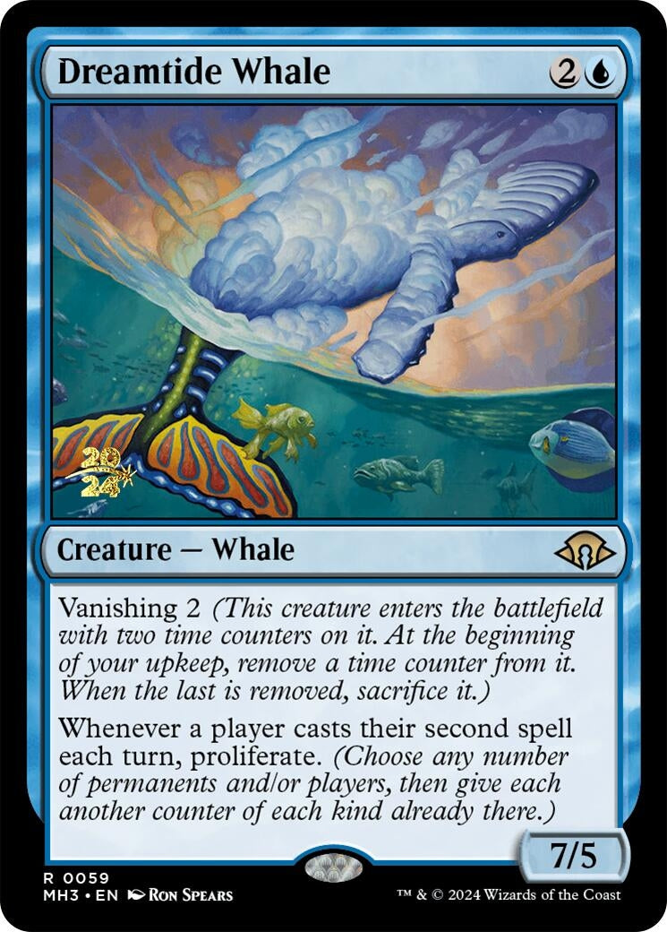 Image for Dreamtide Whale (59) [Prerelease Cards] - Magic: The Gathering