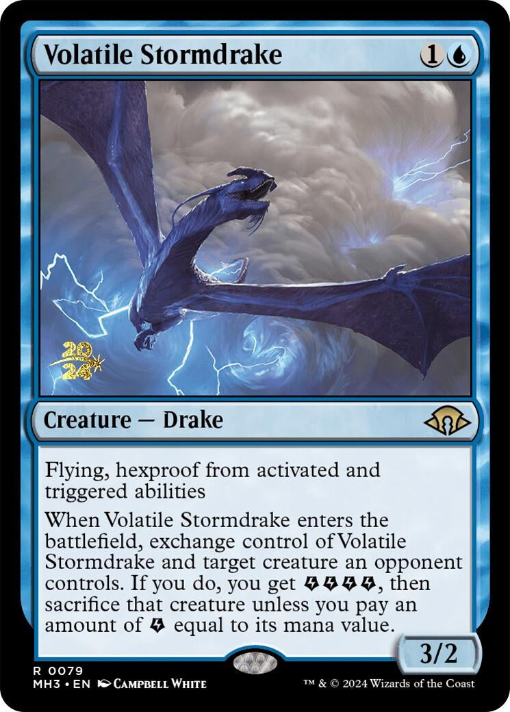 Image for Volatile Stormdrake (79) [Prerelease Cards] - Magic: The Gathering