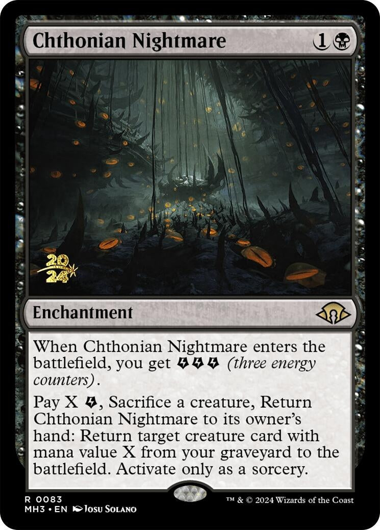 Image for Chthonian Nightmare (83) [Prerelease Cards] - Magic: The Gathering