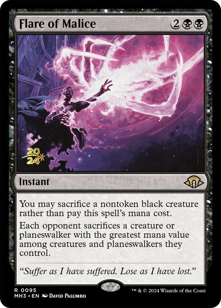 Image for Flare of Malice (95) [Prerelease Cards] - Magic: The Gathering