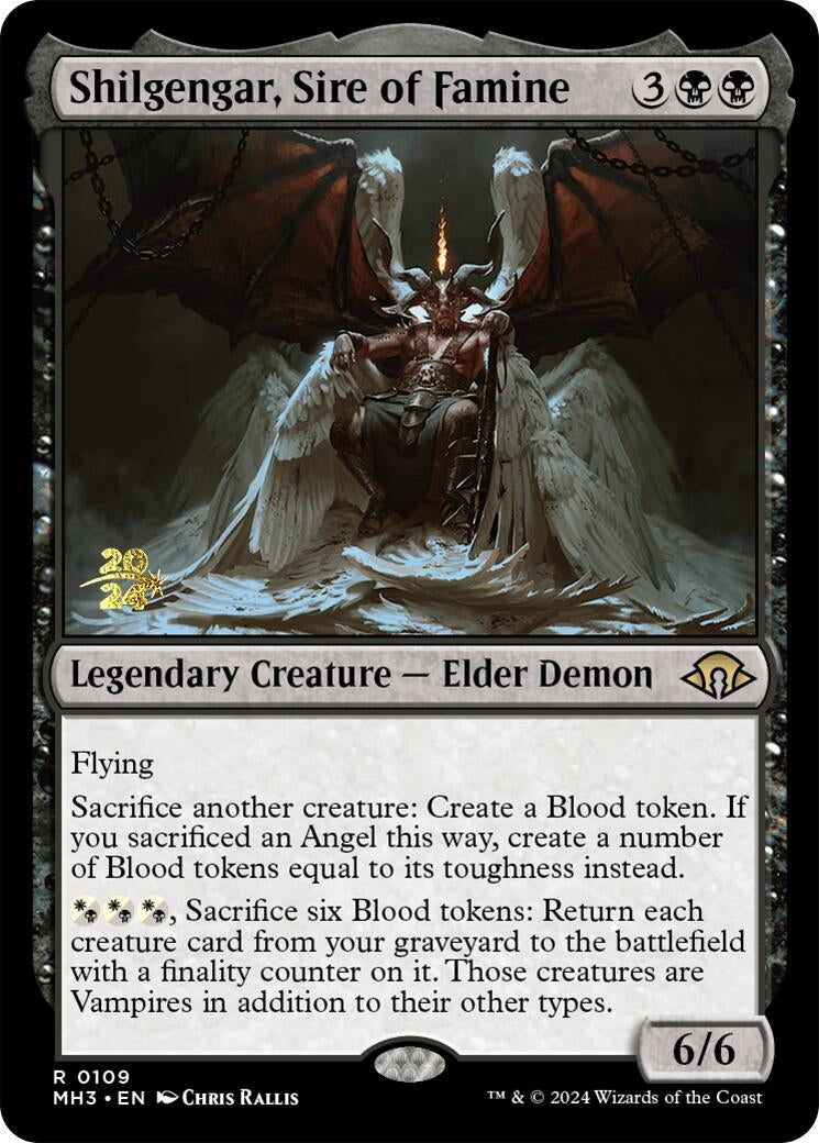 Image for Shilgengar, Sire of Famine (109) [Prerelease Cards] - Magic: The Gathering