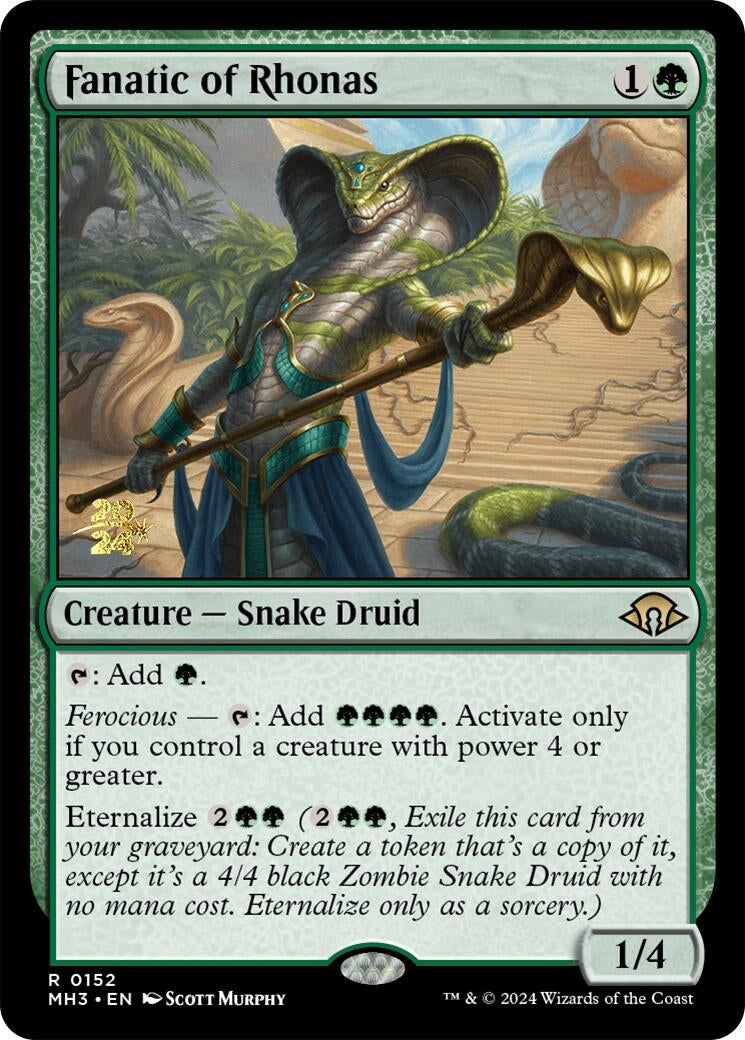 Image for Fanatic of Rhonas (152) [Prerelease Cards] - Magic: The Gathering