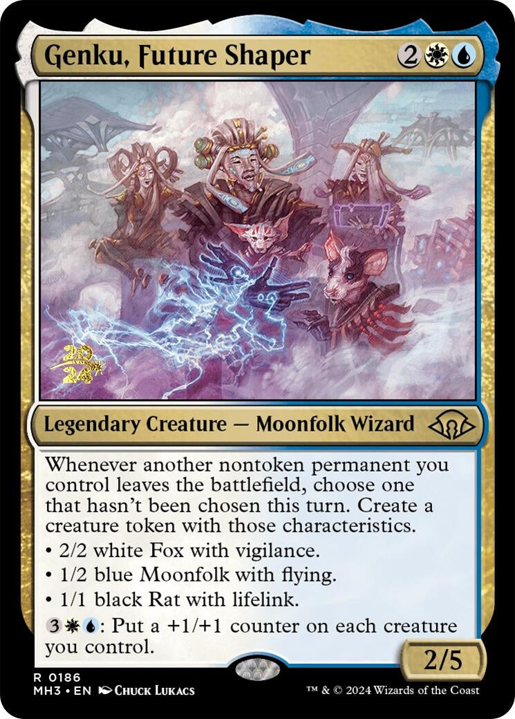 Image for Genku, Future Shaper (186) [Prerelease Cards] - Magic: The Gathering