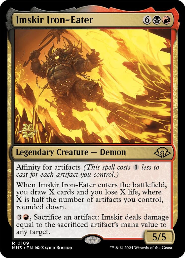 Image for Imskir Iron-Eater (189) [Prerelease Cards] - Magic: The Gathering