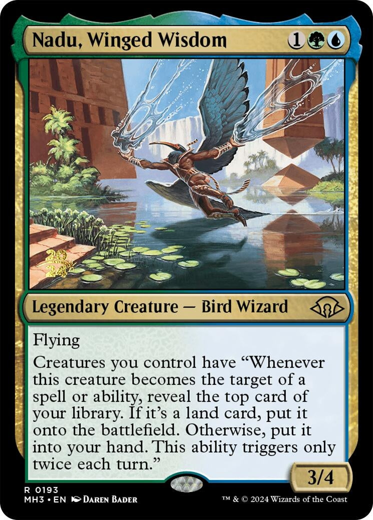 Image for Nadu, Winged Wisdom (193) [Prerelease Cards] - Magic: The Gathering