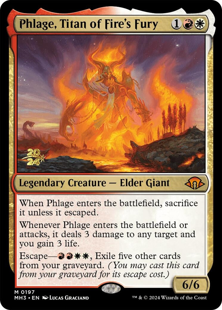 Image for Phlage, Titan of Fire's Fury (197) [Prerelease Cards] - Magic: The Gathering