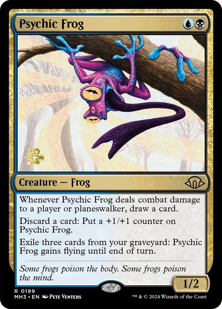 Image for Psychic Frog (199) [Prerelease Cards] - Magic: The Gathering