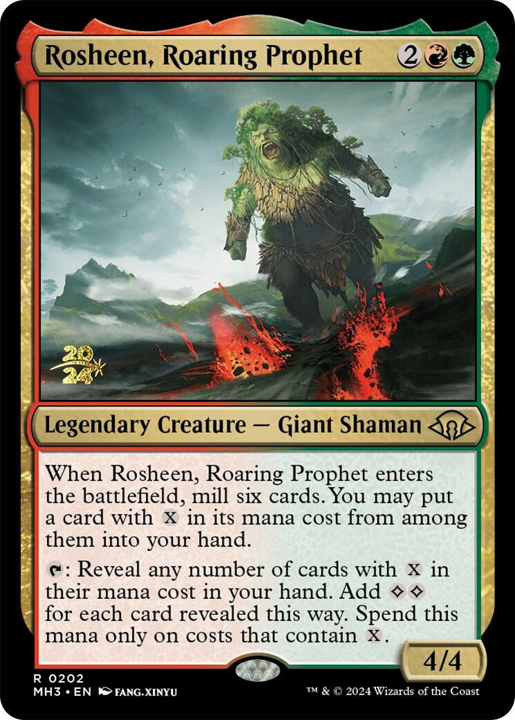 Image for Rosheen, Roaring Prophet (202) [Prerelease Cards] - Magic: The Gathering