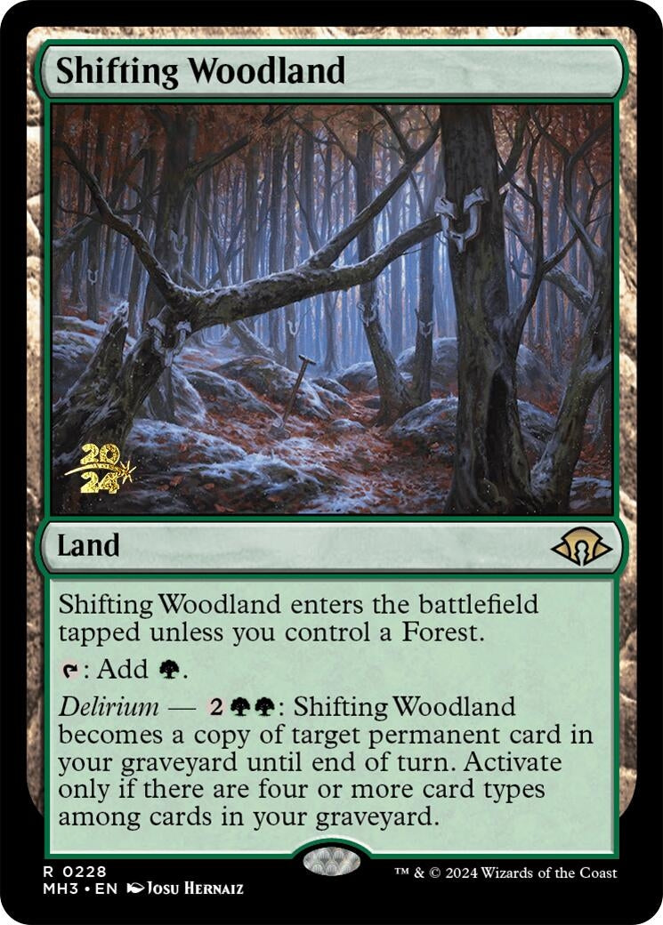 Image for Shifting Woodland (228) [Prerelease Cards] - Magic: The Gathering