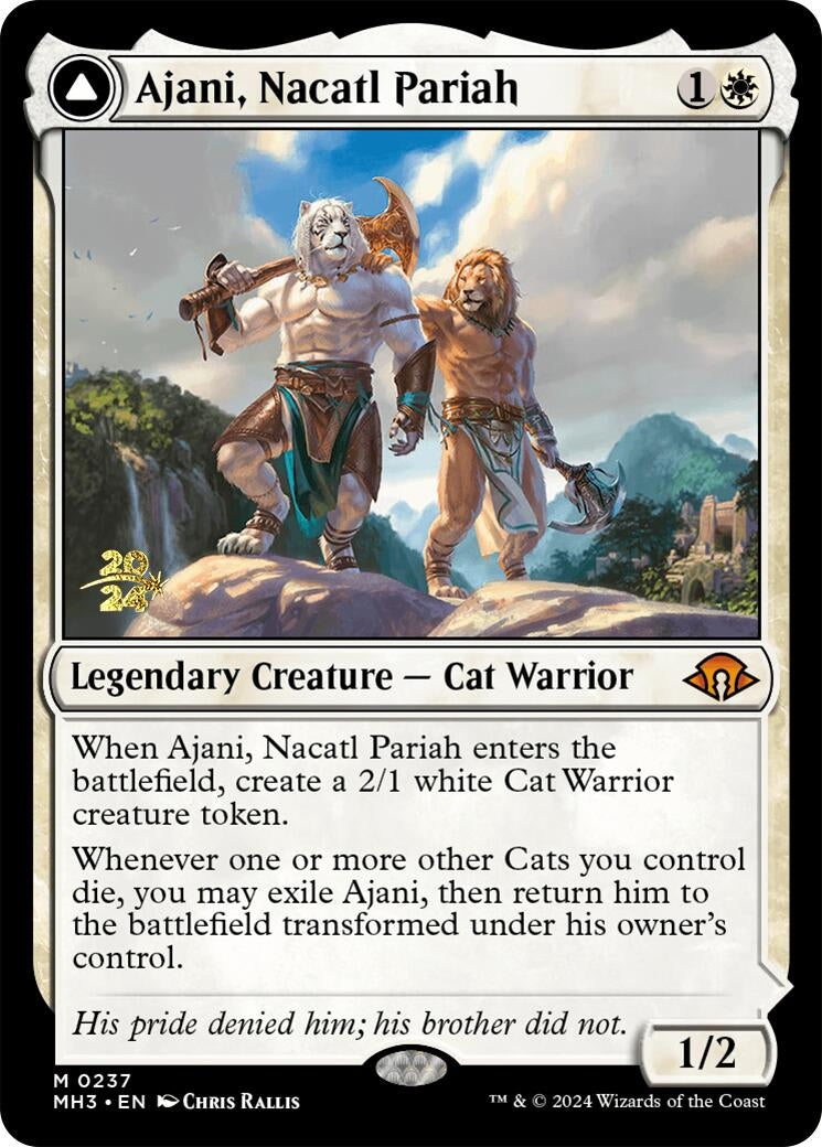 Image for Ajani, Nacatl Pariah (237) [Prerelease Cards] - Magic: The Gathering
