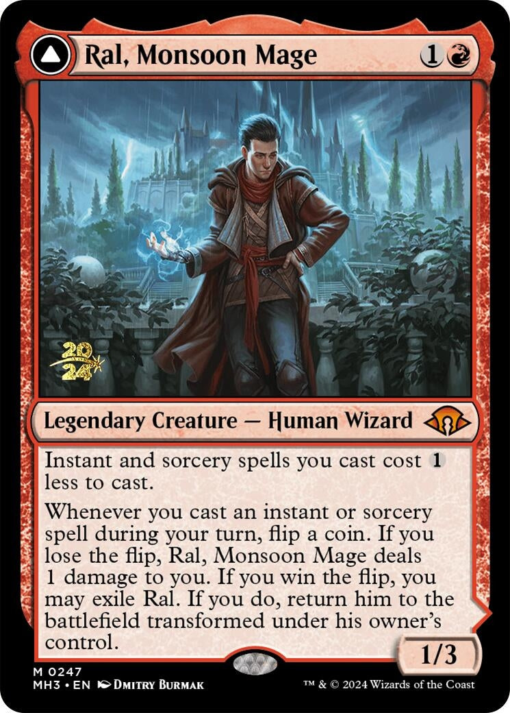 Image for Ral, Monsoon Mage (247) [Prerelease Cards] - Magic: The Gathering