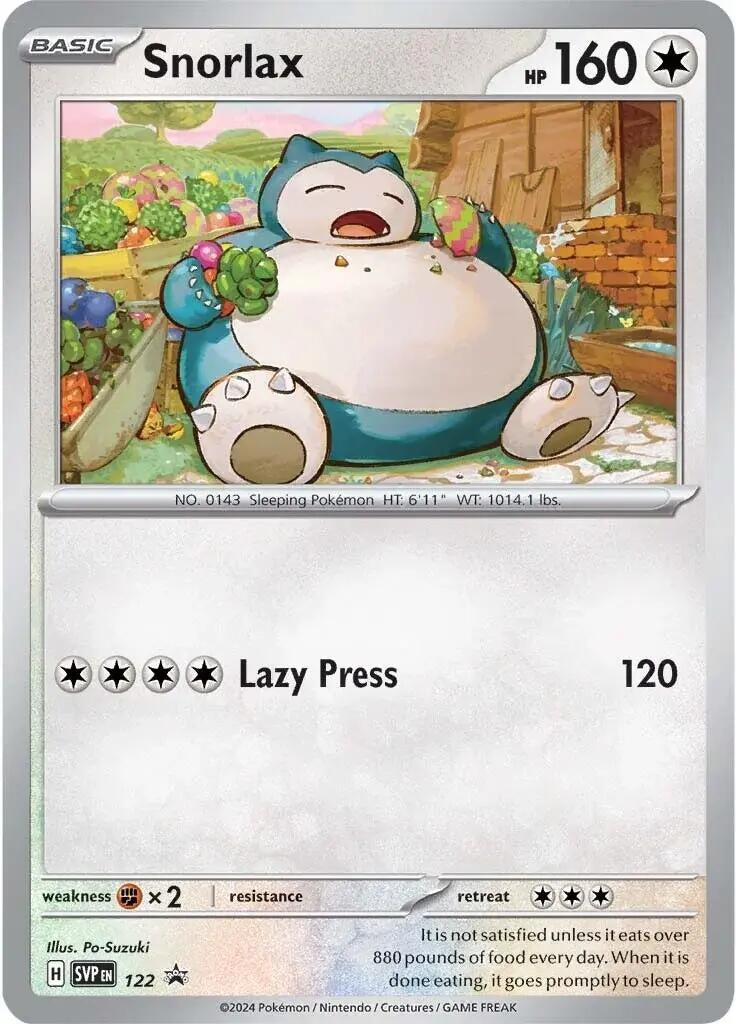 Image for Snorlax - 122 (122) [SV: Scarlet & Violet Promo Cards] - Pokemon