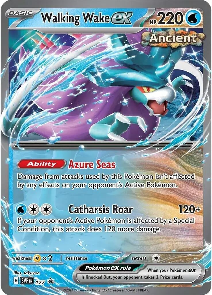 Image for Walking Wake ex - 127 (127) [SV: Scarlet & Violet Promo Cards] - Pokemon