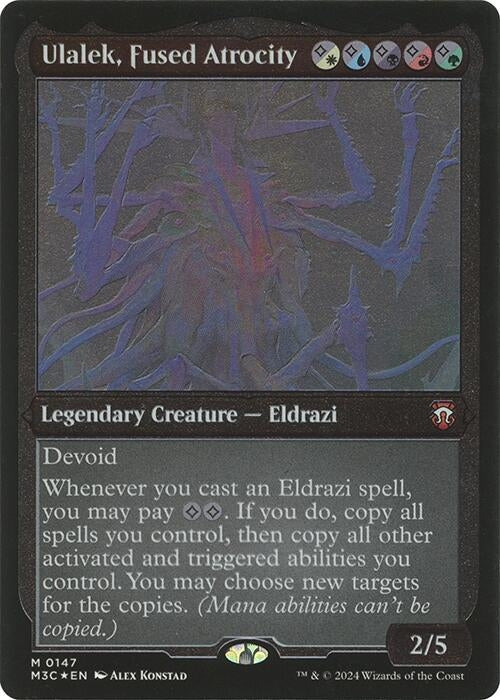 Image for Ulalek, Fused Atrocity (Display Commander) - Thick Stock (147) [Modern Horizons 3] - Magic: The Gathering