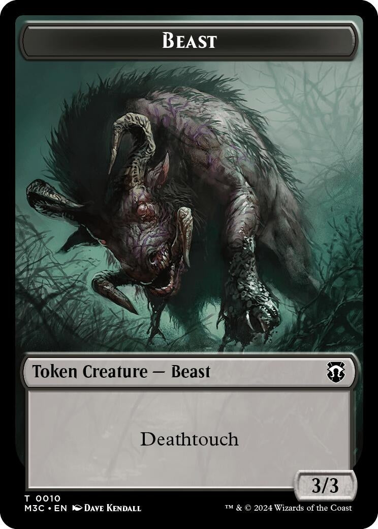 Image for Beast (0010) // Shapeshifter (0008) Double-Sided Token (10 // 8) [Modern Horizons 3] - Magic: The Gathering