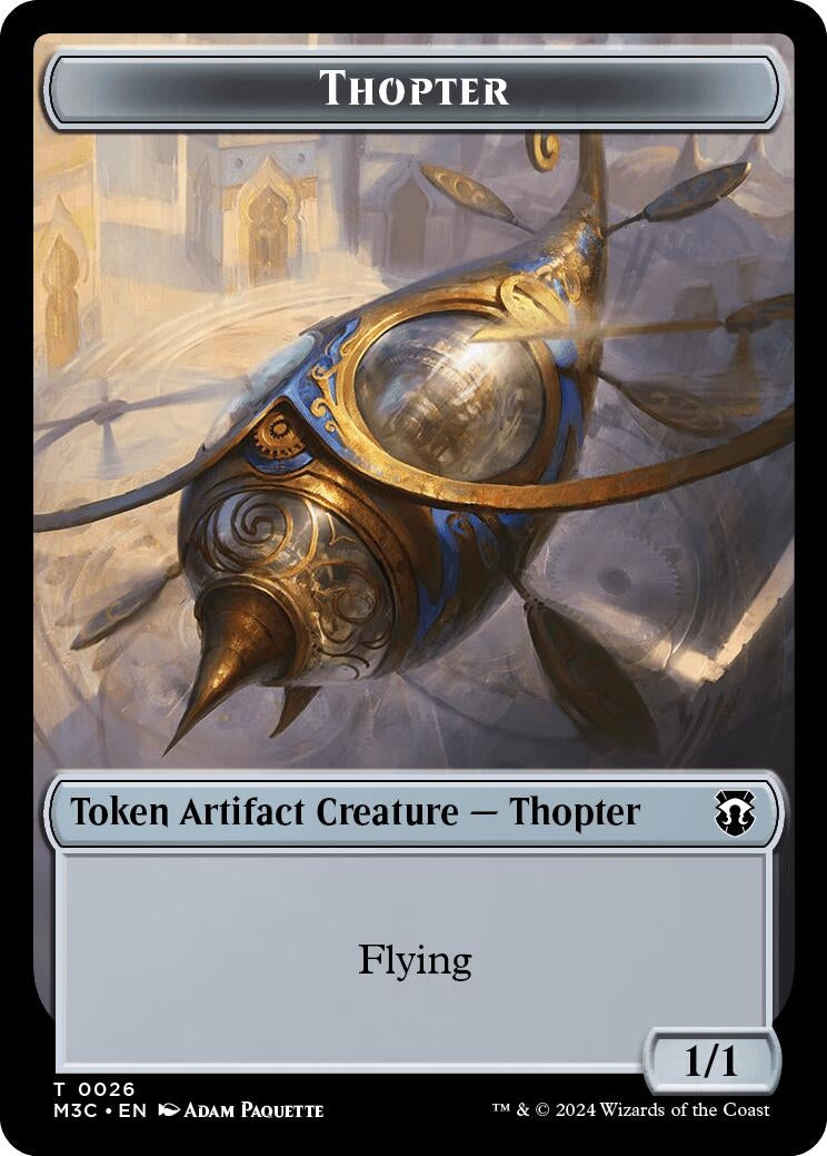 Image for Thopter // Copy Double-Sided Token (26 // 1) [Modern Horizons 3] - Magic: The Gathering