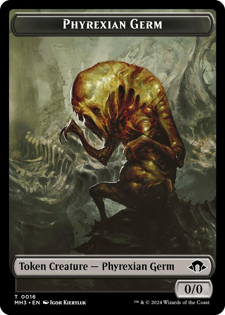 Image for Phyrexian Germ // Spirit (0028) Double-Sided Token (16 // 28) [Modern Horizons 3] - Magic: The Gathering