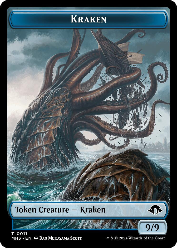Image for Kraken // Energy Reserve Double-Sided Token (11 // 36) [Modern Horizons 3] - Magic: The Gathering