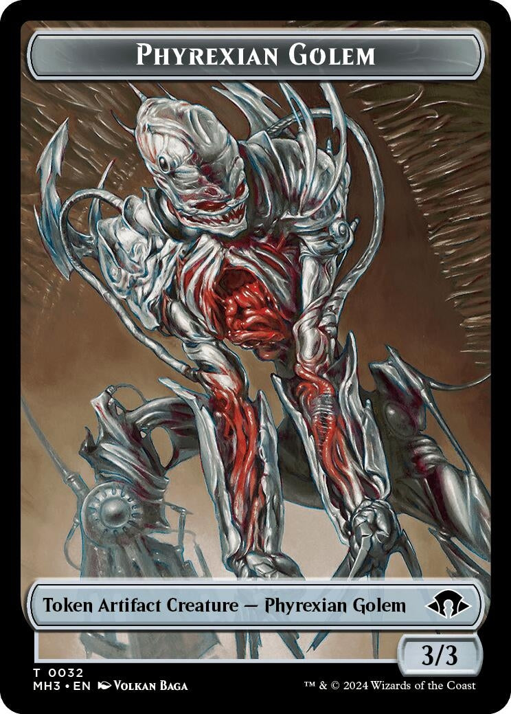 Phyrexian Golem Token (32) [Modern Horizons 3 Tokens]