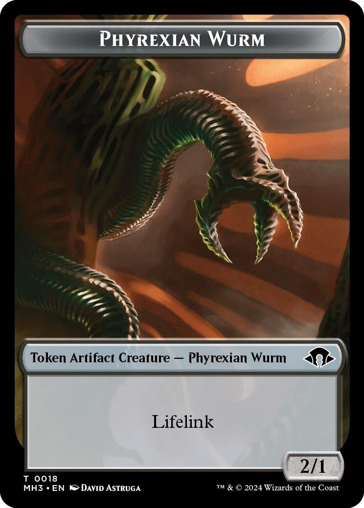 Phyrexian Wurm Token (0018) (18) [Modern Horizons 3 Tokens]