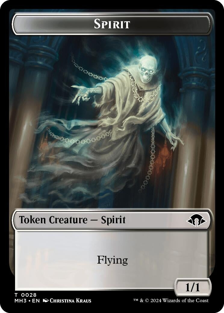 Image for Spirit Token (0028) (28) [Modern Horizons 3] - Magic: The Gathering