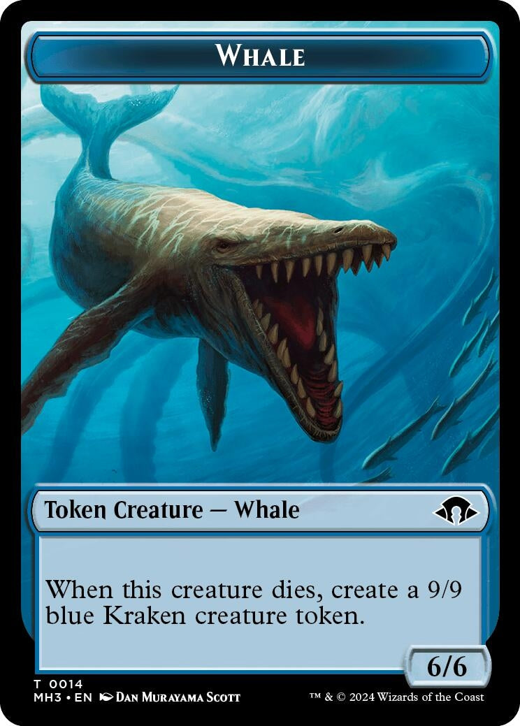 Image for Whale // Energy Reserve Double-Sided Token (14 // 36) [Modern Horizons 3] - Magic: The Gathering