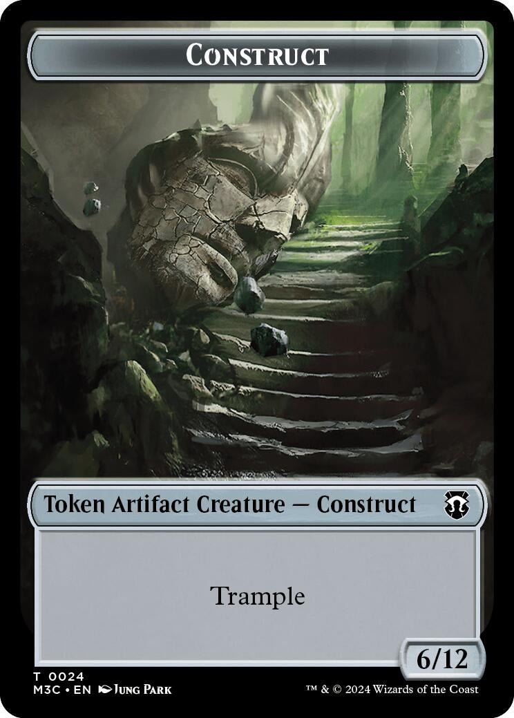 Image for Construct (Ripple Foil) // Myr Double-Sided Token (24 // 25) [Modern Horizons 3] - Magic: The Gathering