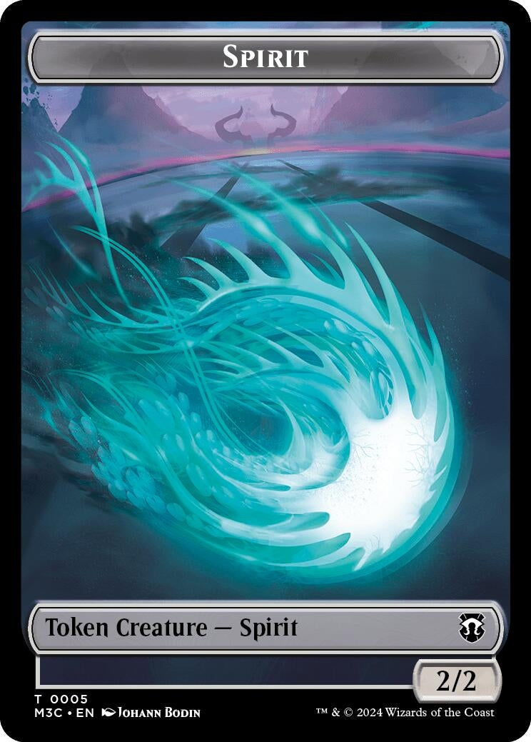 Image for Spirit (Ripple Foil) // Eldrazi Double-Sided Token (5 // 1) [Modern Horizons 3] - Magic: The Gathering