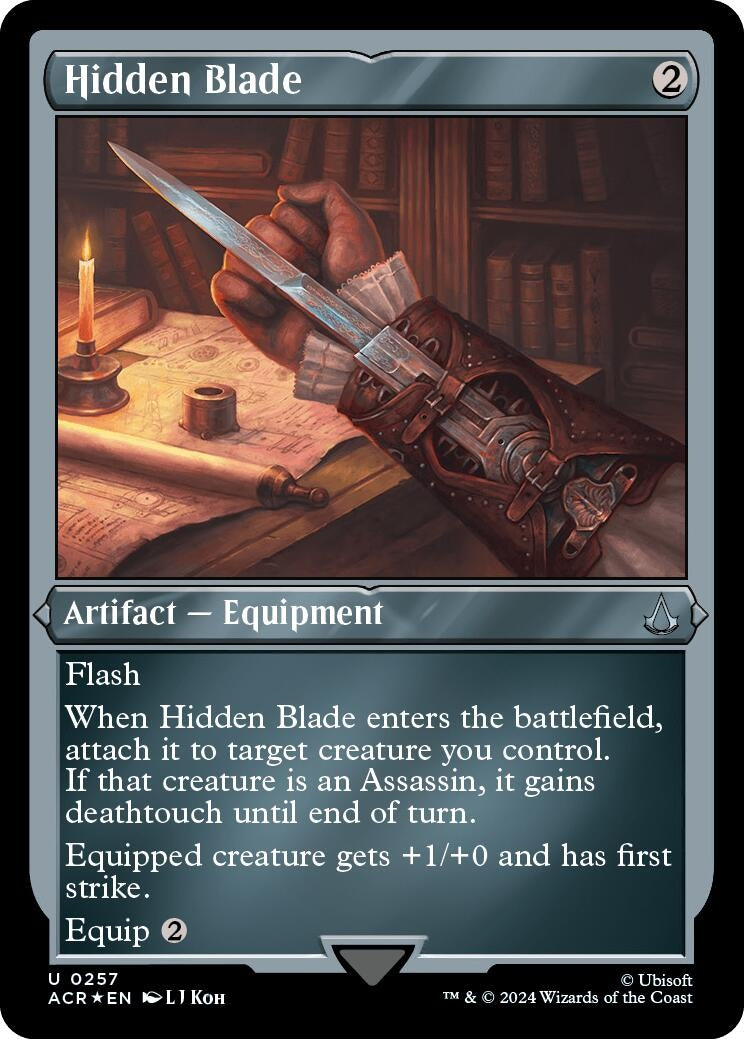 Image for Hidden Blade (Foil Etched) (257) [Universes Beyond: Assassin's Creed] - Magic: The Gathering