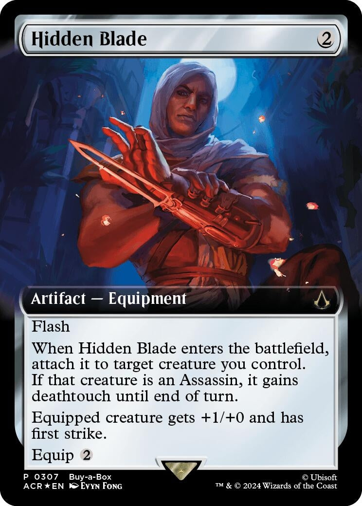 Image for Hidden Blade (Extended Art) (307) [Buy-A-Box Promos] - Magic: The Gathering