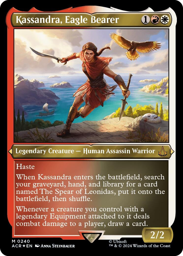Image for Kassandra, Eagle Bearer (Foil Etched) (240) [Universes Beyond: Assassin's Creed] - Magic: The Gathering