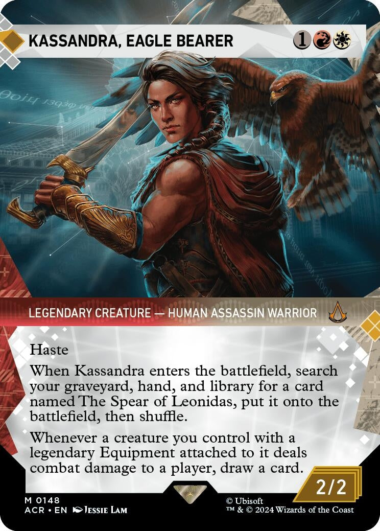 Image for Kassandra, Eagle Bearer (Showcase) (148) [Universes Beyond: Assassin's Creed] - Magic: The Gathering