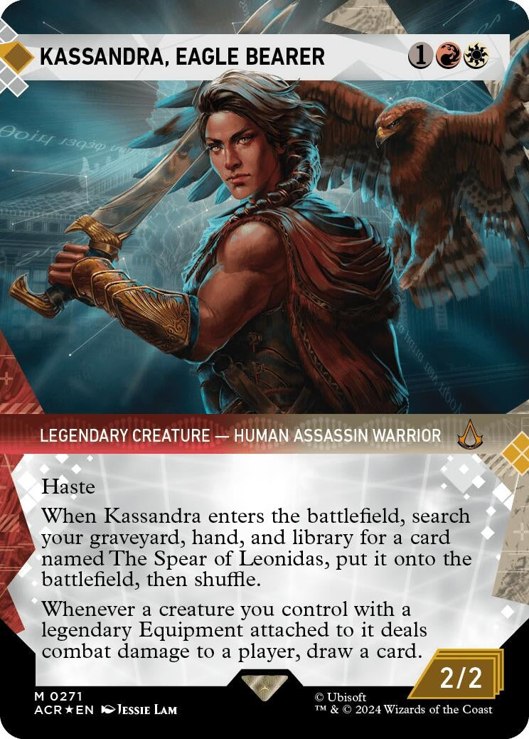 Image for Kassandra, Eagle Bearer (Showcase) (Textured Foil) (271) [Universes Beyond: Assassin's Creed] - Magic: The Gathering