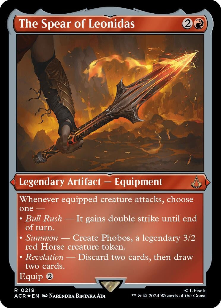 Image for The Spear of Leonidas (Foil Etched) (219) [Universes Beyond: Assassin's Creed] - Magic: The Gathering