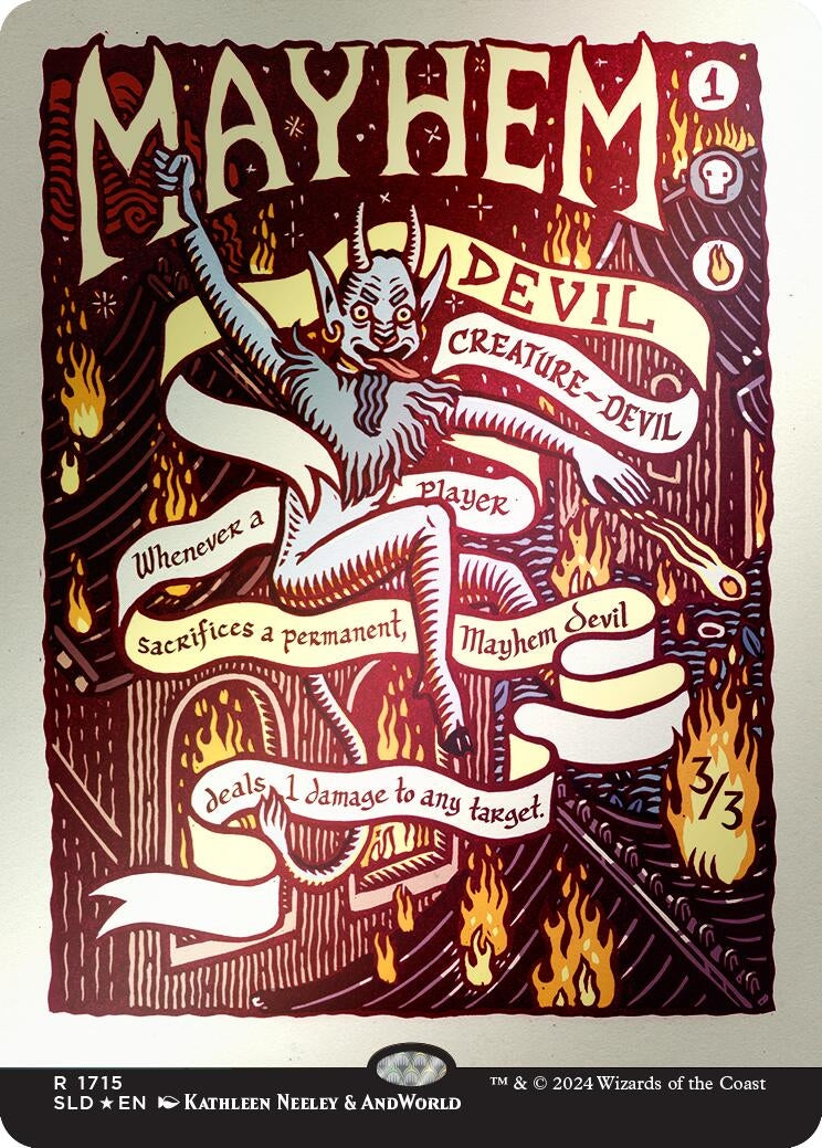 Image for Mayhem Devil (Rainbow Foil) (1715) [Secret Lair Drop Series] - Magic: The Gathering