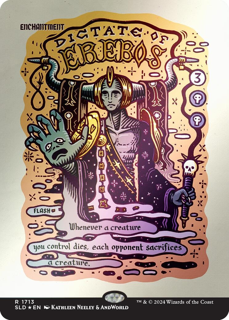 Image for Dictate of Erebos (Rainbow Foil) (1713) [Secret Lair Drop Series] - Magic: The Gathering